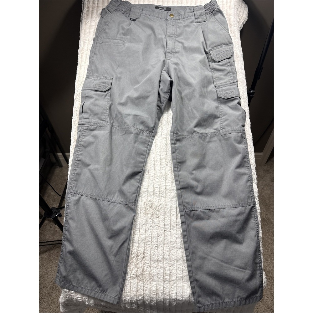 511 Tactical Stryke Pants Mens 36x32 Gray Cargo Active Duty Taclite Ripstop